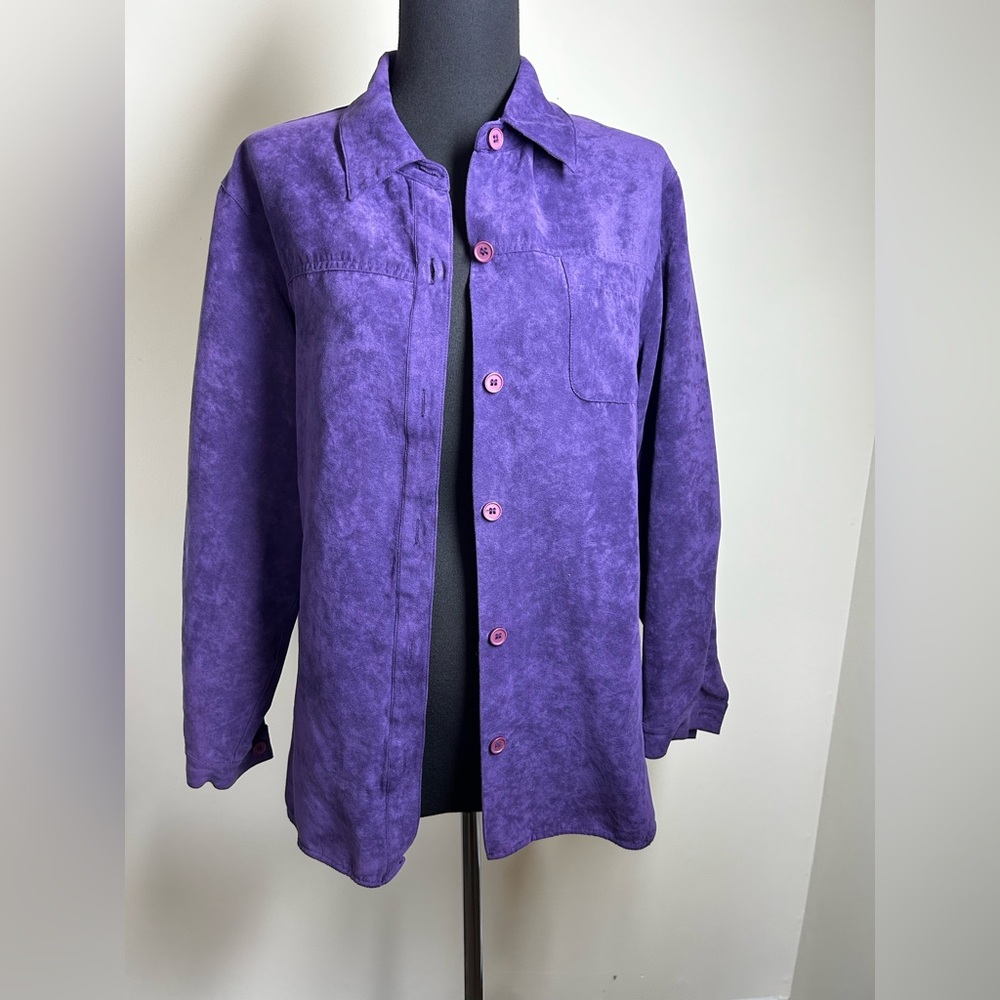 Relativity Men's Vibrant Purple Shirt Jacket